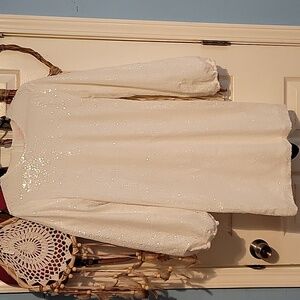 Pink Lily White Sequin Dress: GORGEOUS